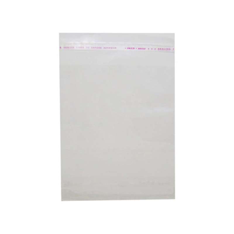 سلفون بسته بندی مدل لبه چسب دار 8*10 بسته 125 عددي