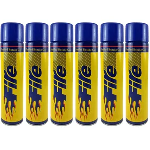 گاز فندک فایر کد 5652 حجم 300 میلی لیتر بسته 6 عددی
