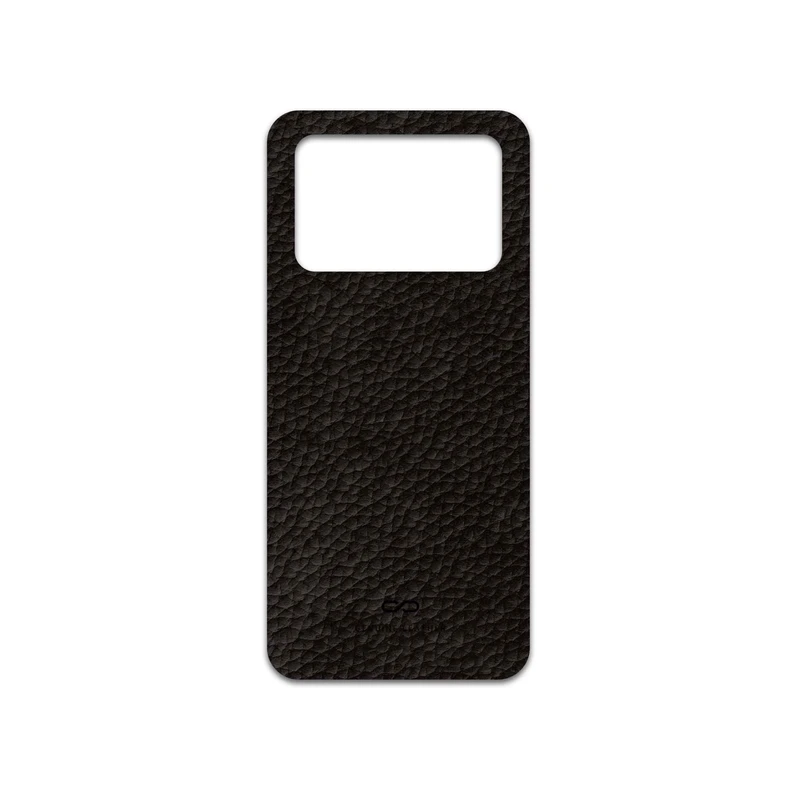 برچسب پوششی ماهوت مدل Dark-Brown-Leather مناسب برای گوشی موبایل شیائومی Poco M4 Pro 4G