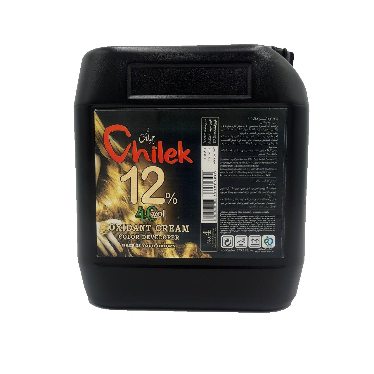 اکسیدان چیلک مدل 40 دوازده درصدی حجم 4000 میلی لیتر