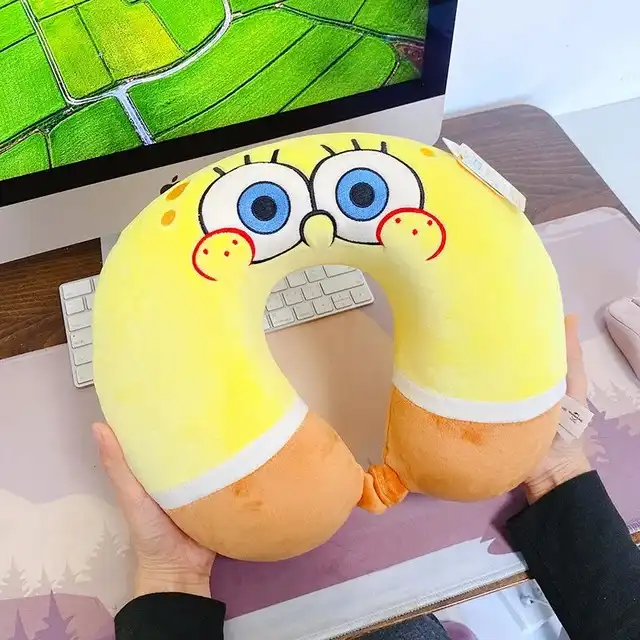 عروسک طرح باب اسفنجی بالشتی مدل JIMI110 ارتفاع 30 سانتی‌متر