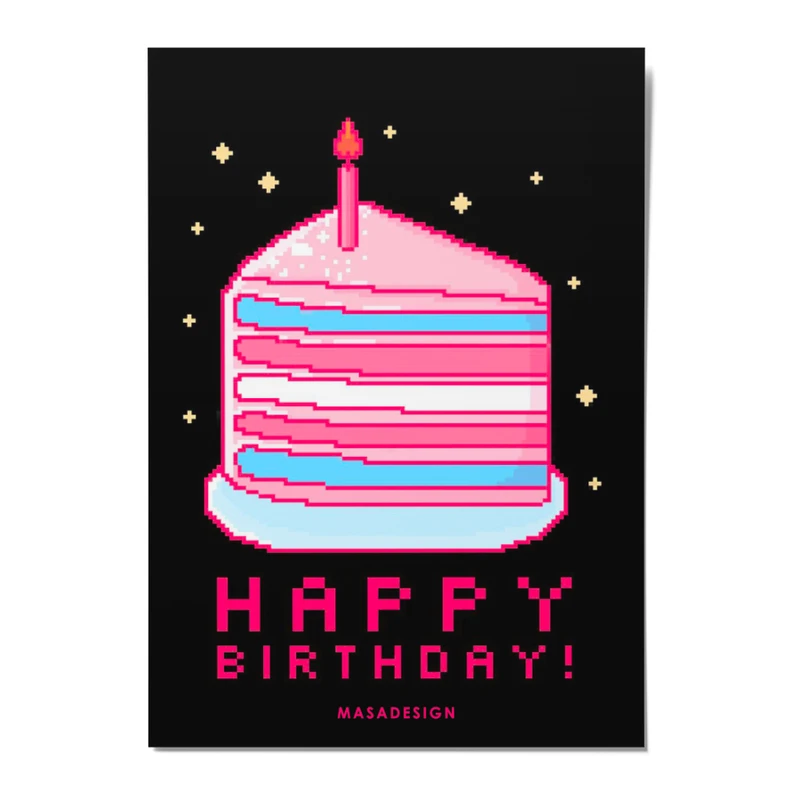 کارت پستال ماسا دیزاین مدل POSTSM0028 HAPPY BIRTHDAY