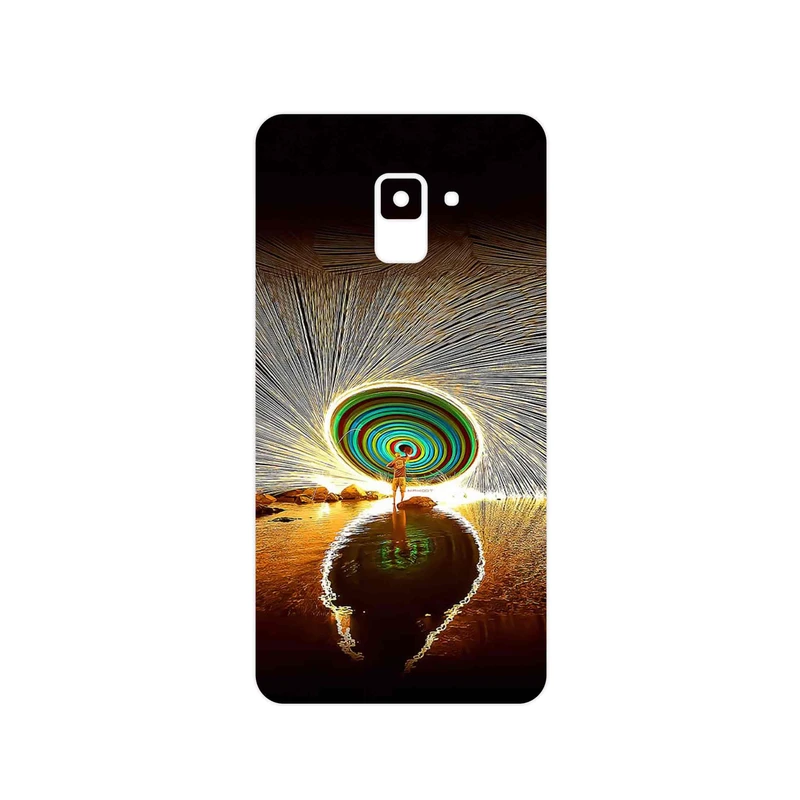 برچسب پوششی ماهوت مدل Night Light Fountain مناسب برای گوشی موبایل سامسونگ Galaxy A8 Plus 2018