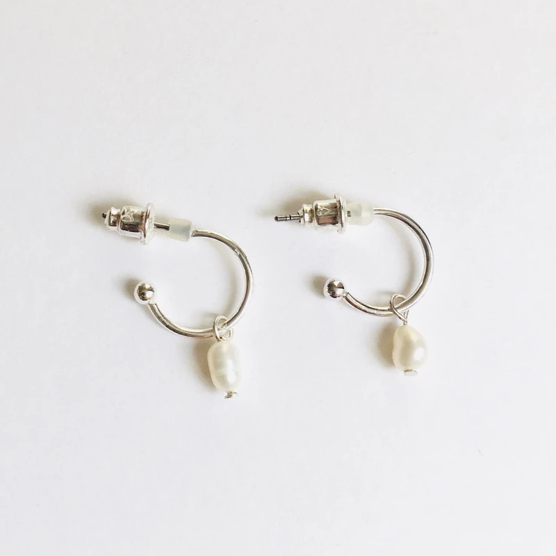 گوشواره زنانه سیکس مدل مروارید پرورشی کد GS0161