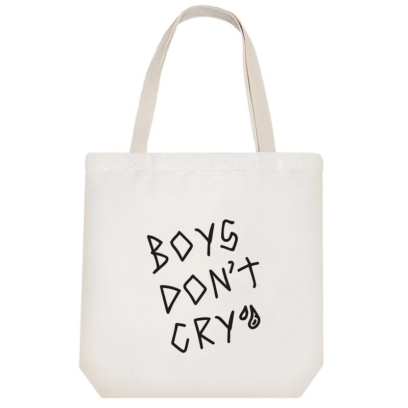 ساک خرید پارچه ای خندالو طرح Boys Don't Cry مدل توت بگ کد 6559