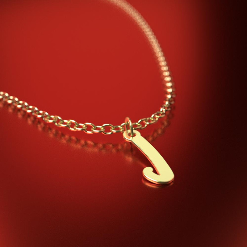 آویز ساعت طلا 18 عیار زنانه مدوپد مدل حرف J کد CA17000