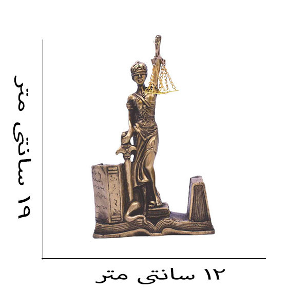 مجسمه دنیا دکوری سرمد مدل فرشته عدالت کد j1