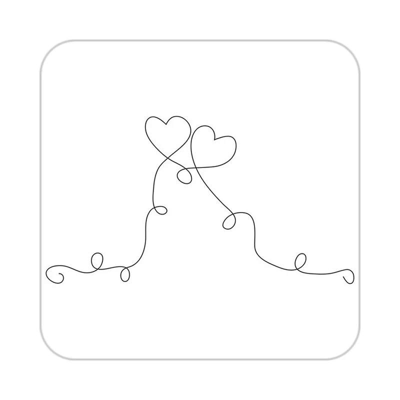 زیر لیوانی کاکتی طرح عاشقانه مدل mp36864