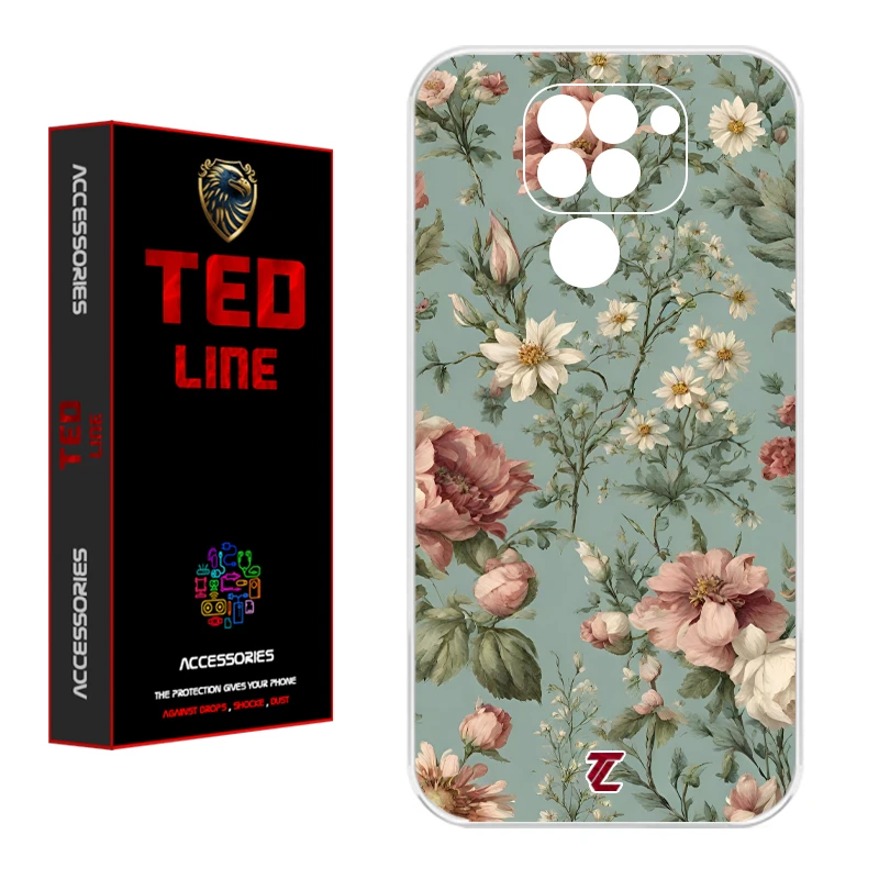 کاور تدلاین طرح گل کد 1152 مناسب برای گوشی موبایل شیائومی Redmi Note 9