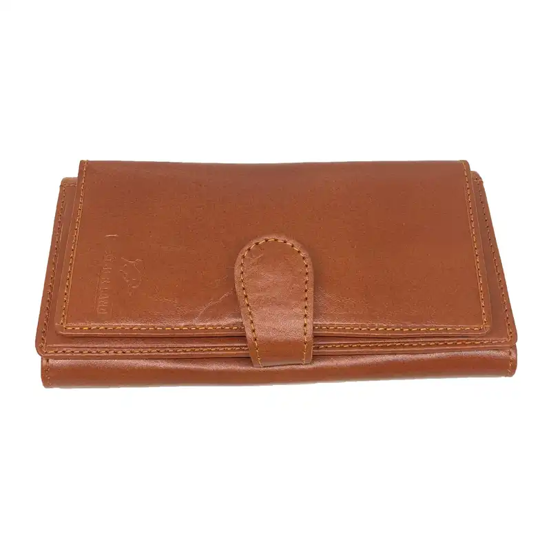 ست هدیه سرزمین چرم مدل رزیتا 161037 رنگ عسلی