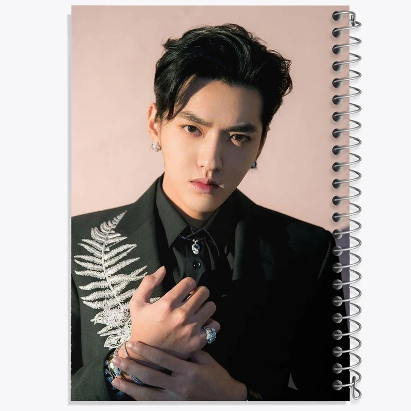 دفتر مشق 100 برگ خندالو طرح کریس وو گروه اکسو EXO کد 13410