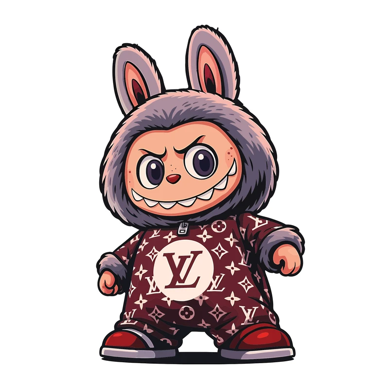 برچسب لپ تاپ طرح عروسک شانسی کد 01