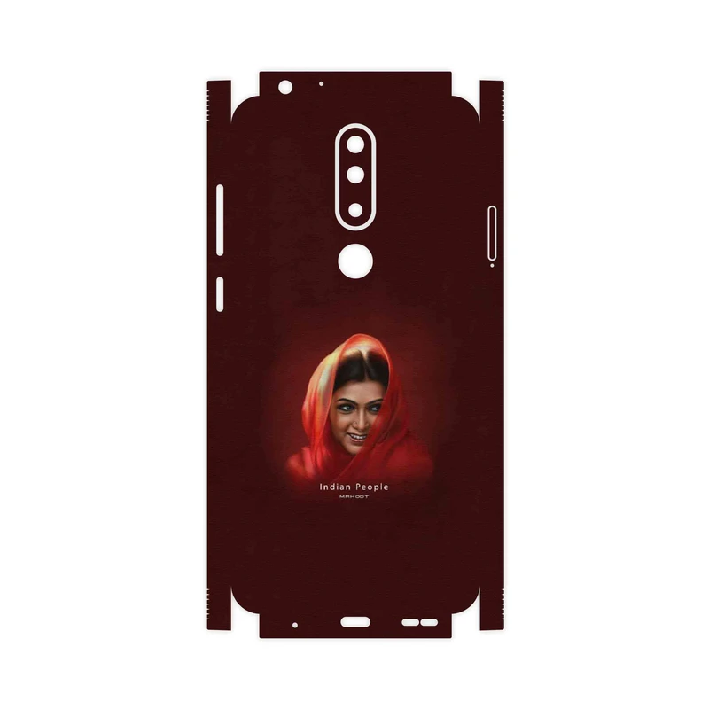 برچسب پوششی ماهوت مدل Portrait of an Indian Woman-FullSkin مناسب برای گوشی موبایل نوکیا 5.1 Plus