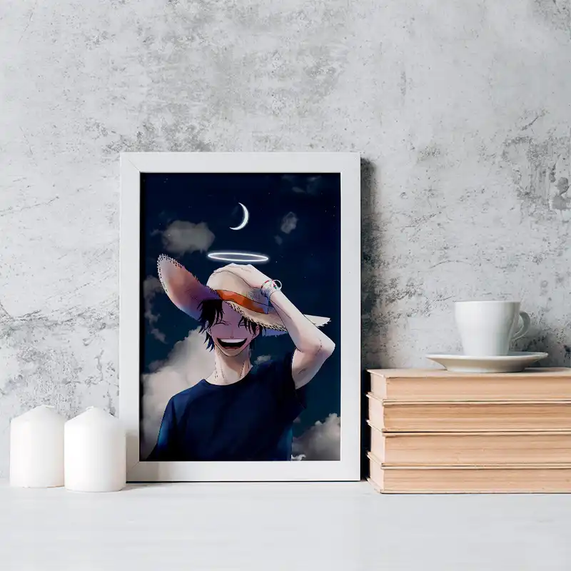 تابلو خندالو مدل لوفی انیمه وان پیس One Piece کد 17221