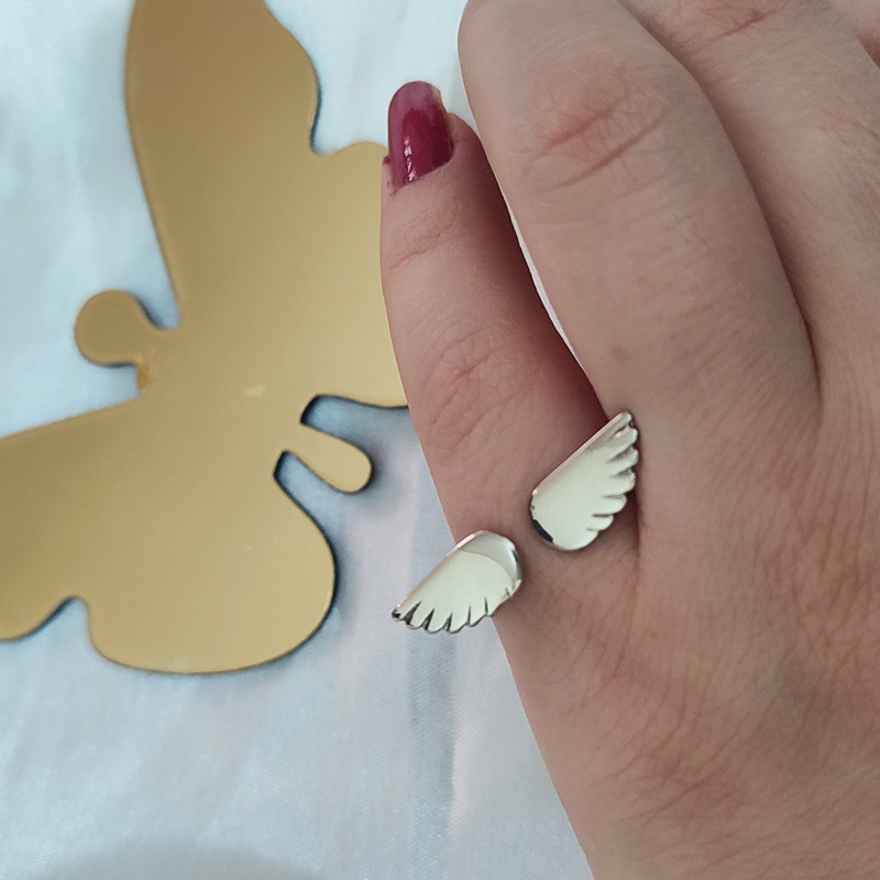 انگشتر زنانه مدل بال فرشته کد DA070