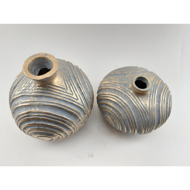 گلدان دکوری مدل آنتیک کد 523 مجموعه 2 عددی