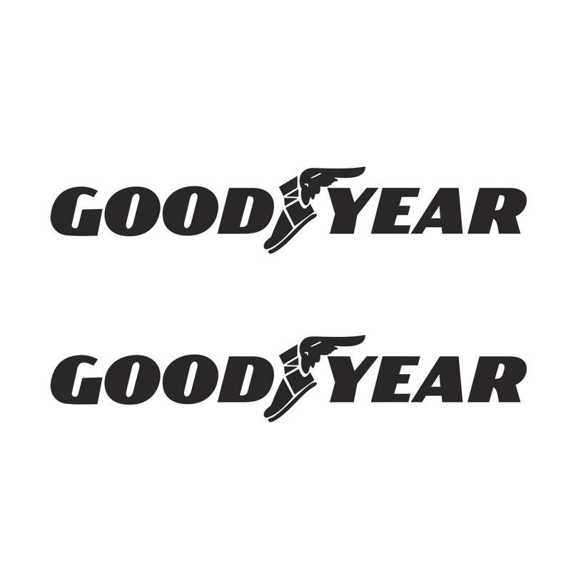 برچسب بدنه خودرو طرح Good year کد 24F بسته دو عددی