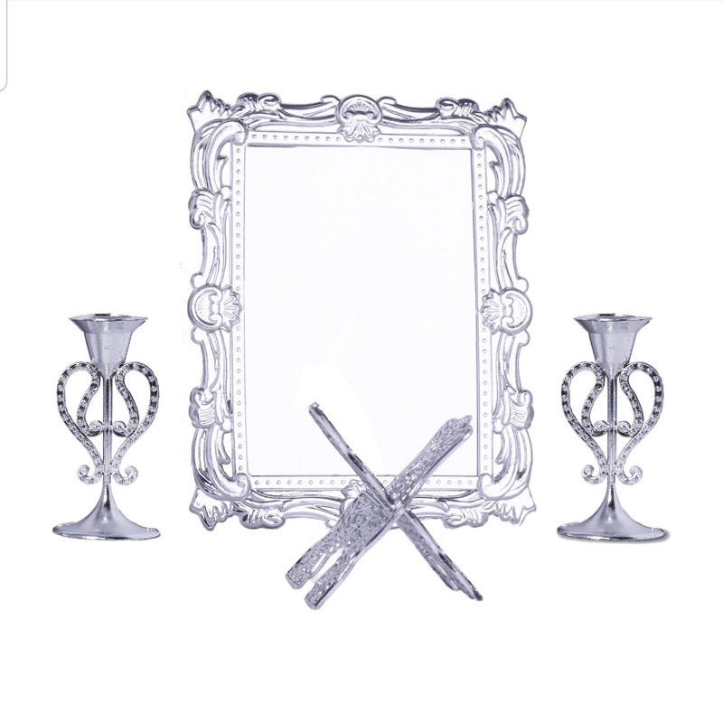 آینه شمعدان مدل لاله 002 به همراه رحل قرآن