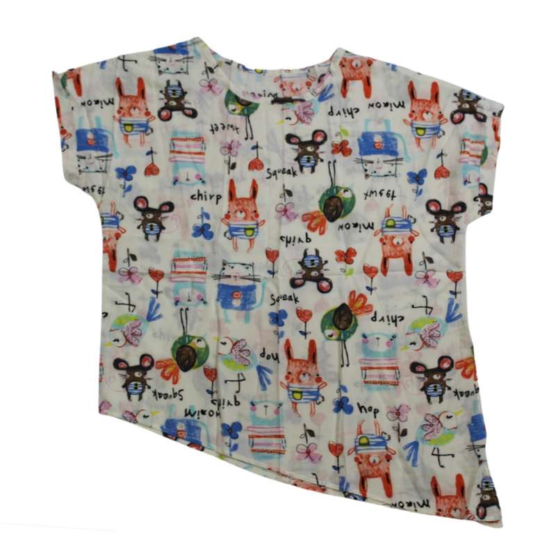 بلوز آستین کوتاه زنانه مدل بغل گره خور 2