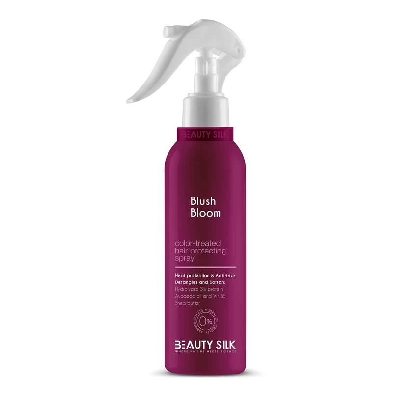 اسپری مو بیوتی سیلک مدل Blush Bloom مناسب موی رنگ شده حجم 227 میلی لیتر