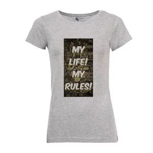 تی شرت آستین کوتاه زنانه مدل زندگی