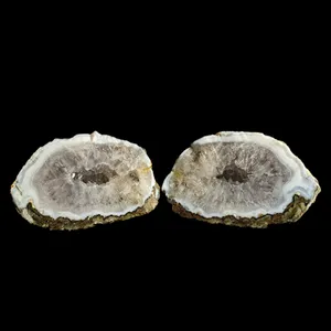 سنگ راف آمیتیست کد M80 مجموعه دو عددی