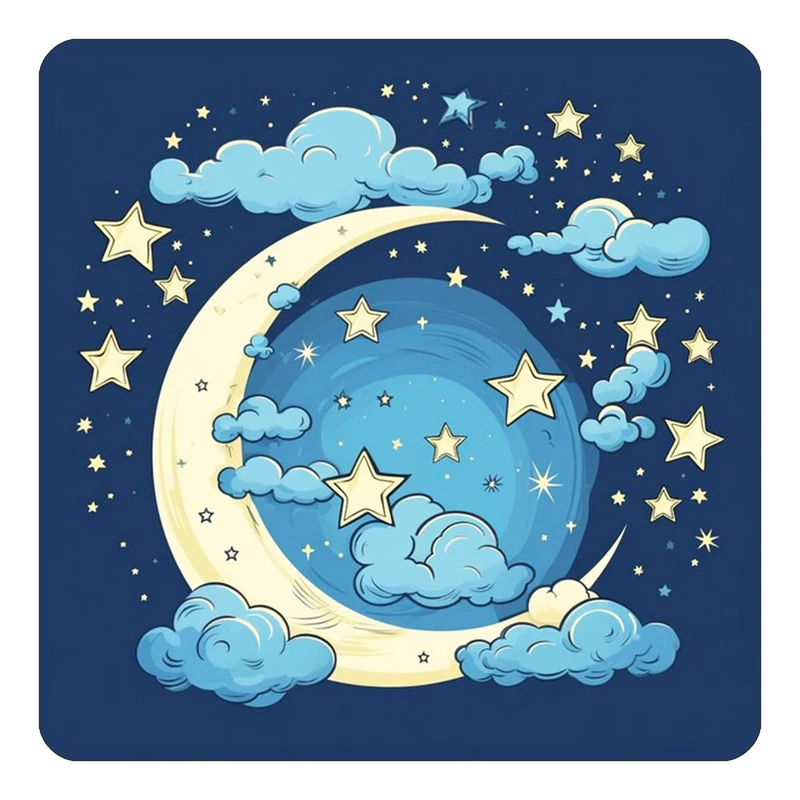 مگنت کاکتی طرح ماه و ستاره مدل mp54941