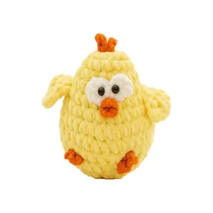 عروسک بافتنی طرح جوجه زردآلو