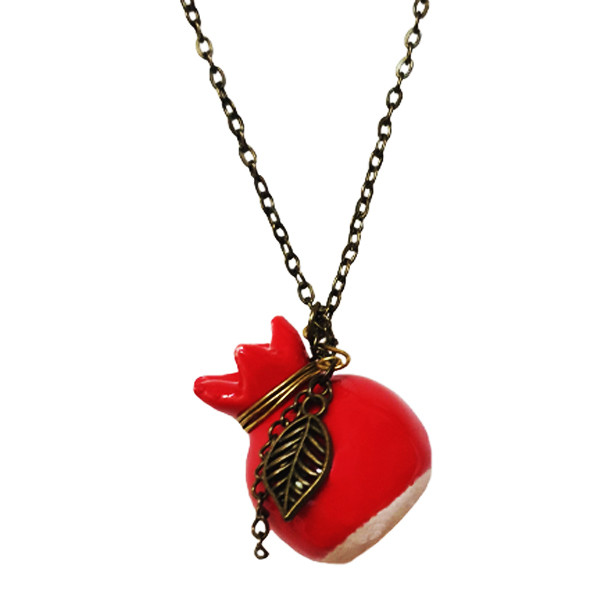 گردنبند دخترانه طرح انار کد 123 گردنبند دخترانه طرح انار کد 123