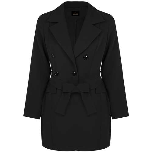 مانتو کتی زنانه مدل ALBB401 رنگ مشکی