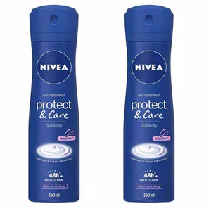 اسپری بدن زنانه نیوآ مدل protect & care حجم 150 میلی لیتر مجموعه 2 عددی