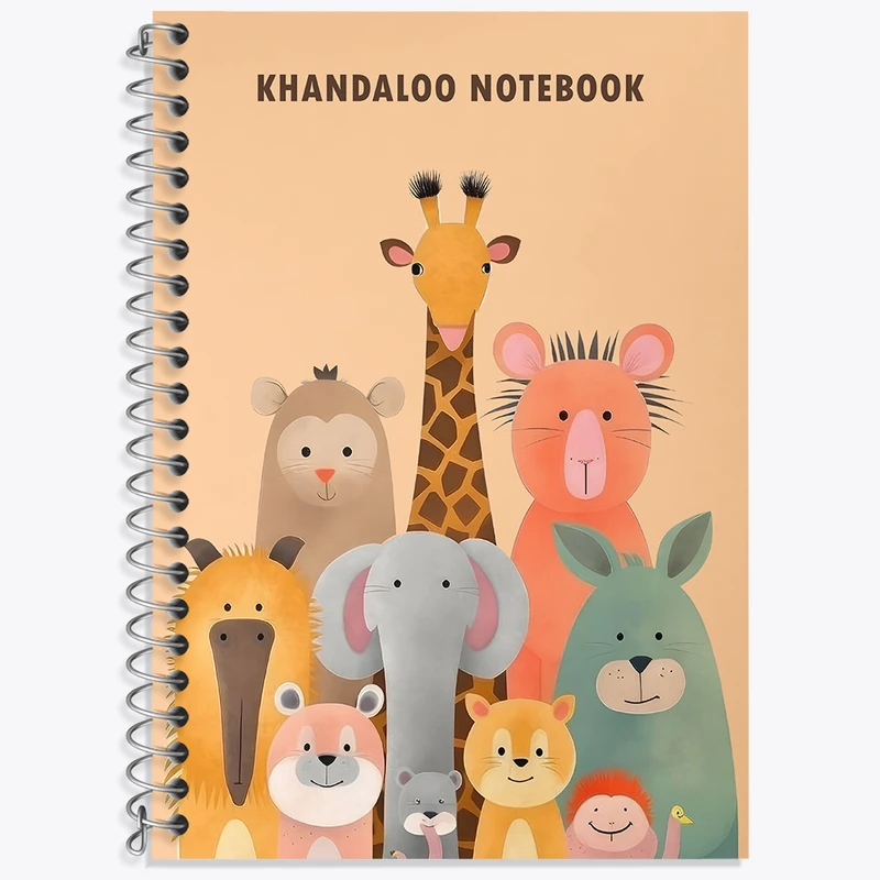 دفتر نت موسیقی 50 برگ خندالو طرح حیوانات بامزه کد N5919