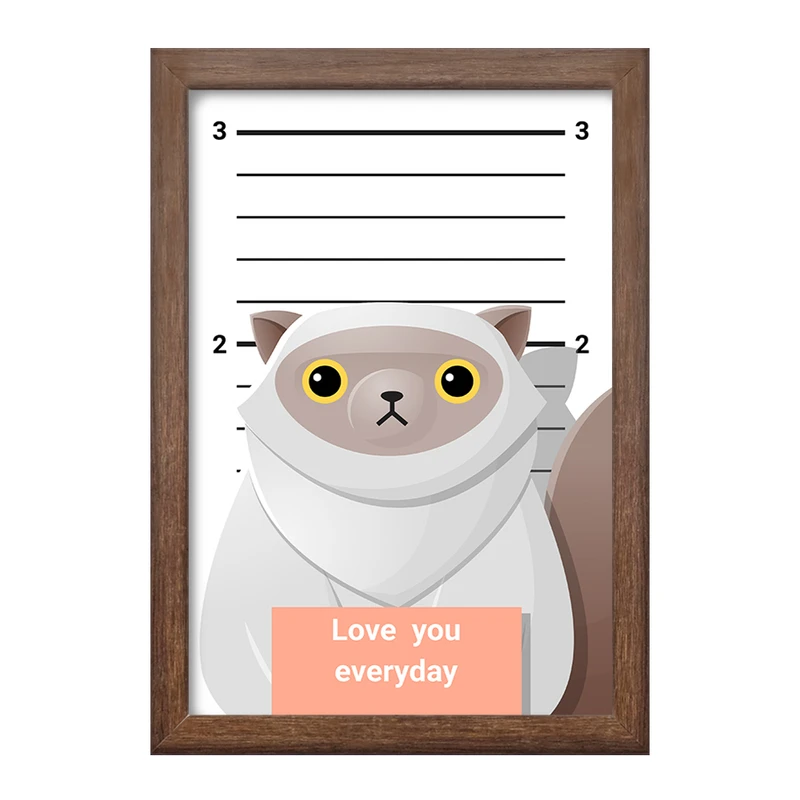 تابلو خندالو طرح گربه (Cat) کد F2288