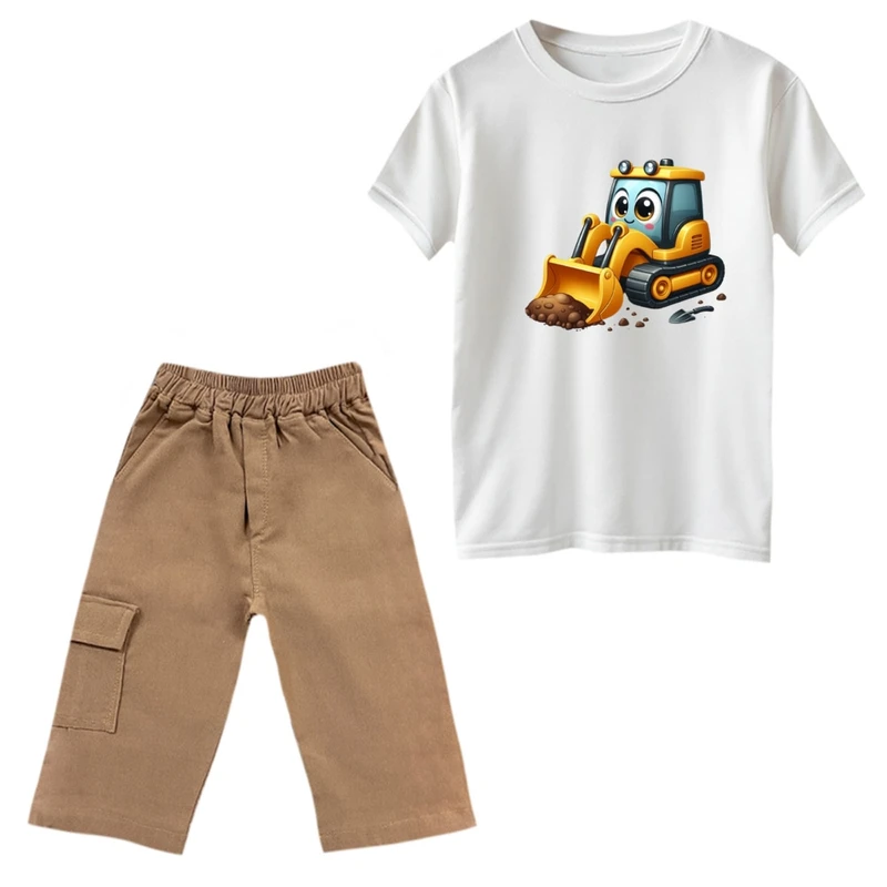 ست تی‌شرت و شلوارک پسرانه مدل لودر