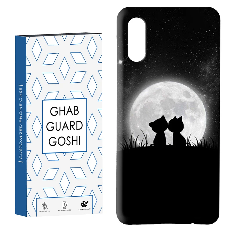 کاور قاب گارد گوشی طرح گربه ماه کد Dimo-459 مناسب برای گوشی موبایل سامسونگ Galaxy A02 / M02