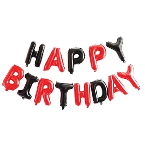 بادکنک فویلی سورتک مدل Happy BirthDay پلاس کد STF1009 بسته 13 عددی