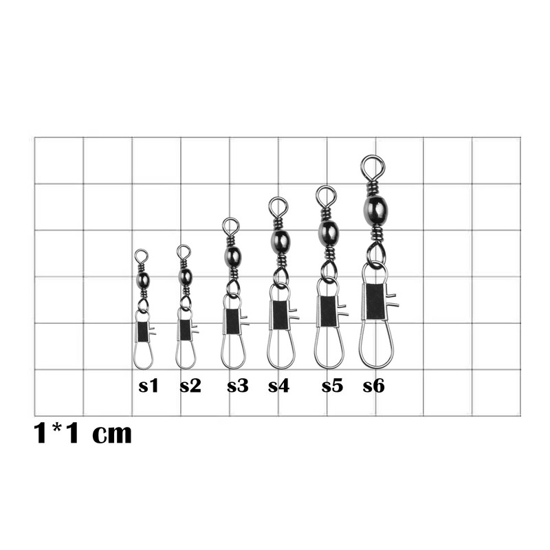 هرزگرد ماهیگیری بیگ فیش مدل استیل قفل دار سایز 6 بسته 5 عددی