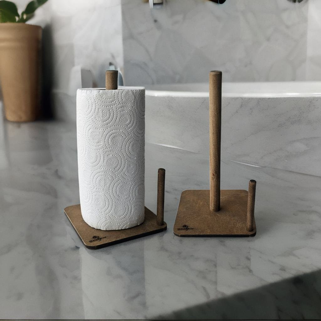 پایه رول دستمال کاغذی گلدن رز طرح مربع مدل 1762