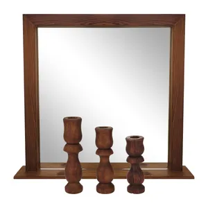 آینه و شمعدان مدل رومیزی مجموعه ۴ عددی