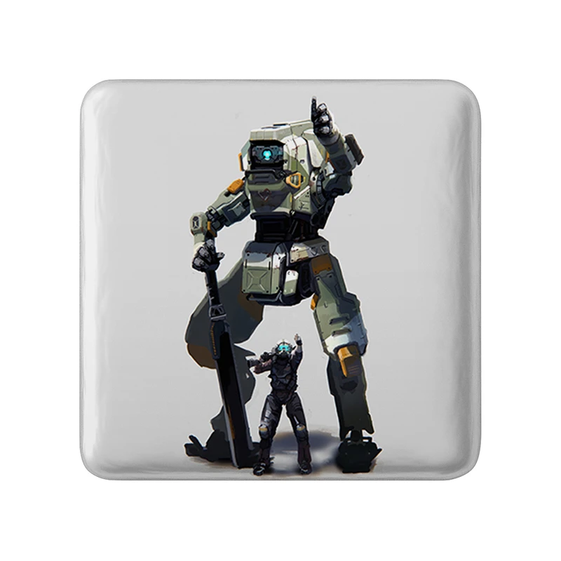 مگنت خندالو طرح بازی تایتان فال (Titanfall) مدل مربعی کد 32618