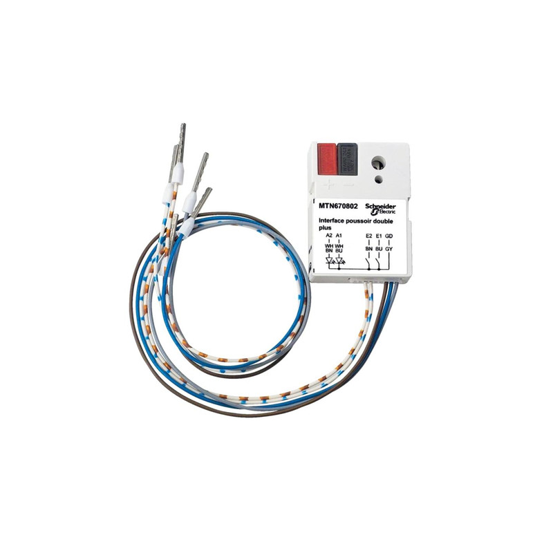 رابط دکمه فشاری 2 کانال پلاس اشنایدر الکتریک مدل MTN670802