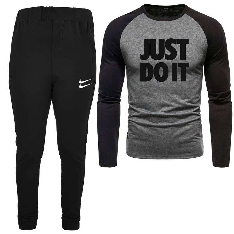 ست تی شرت و شلوار مردانه مدل 04081733 رنگ طوسی