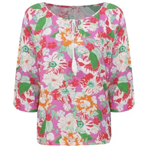 بلوز آستین کوتاه زنانه مدل E36