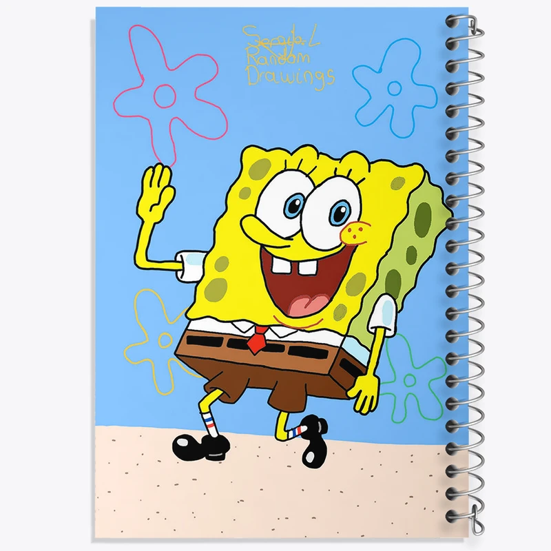 دفتر مشق 100 برگ خندالو طرح باب اسفنجی کد N1477