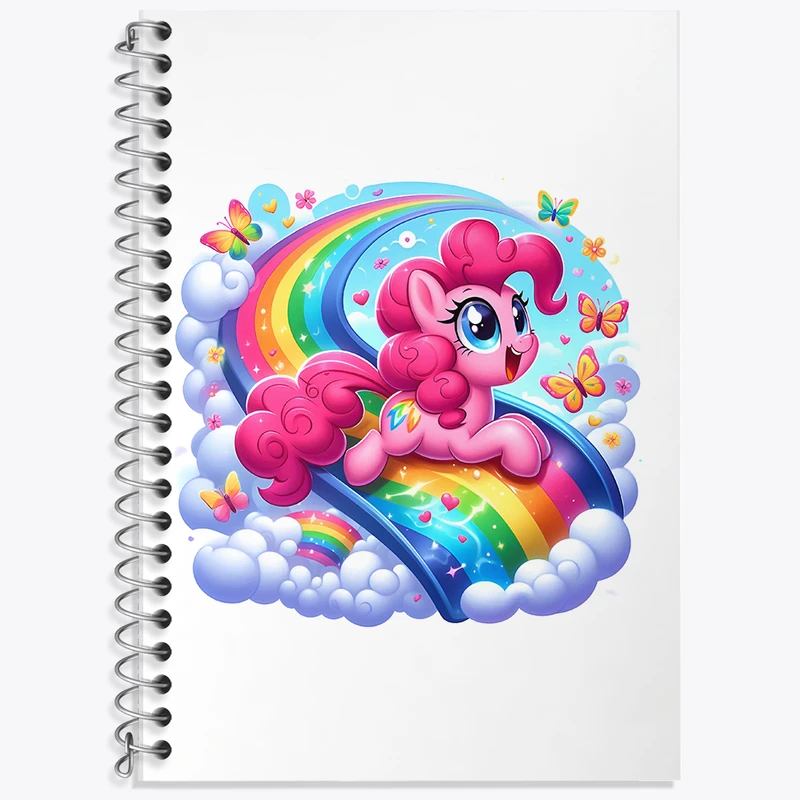 دفتر زبان 50 برگ خندالو مدل دو خط طرح اسب پونی کد N4332