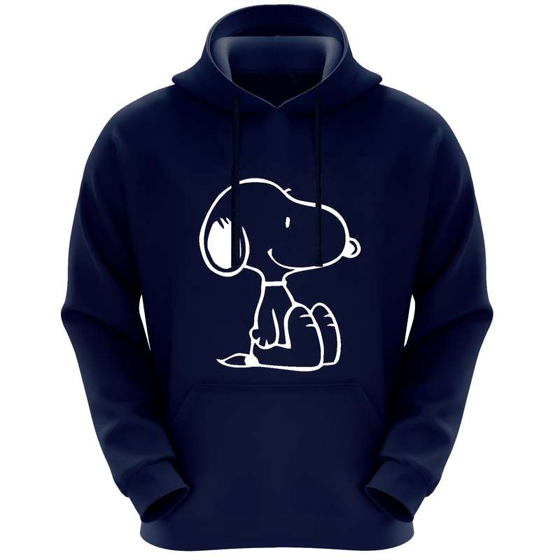 هودی زنانه مدل  سگ F268 رنگ سرمه ای