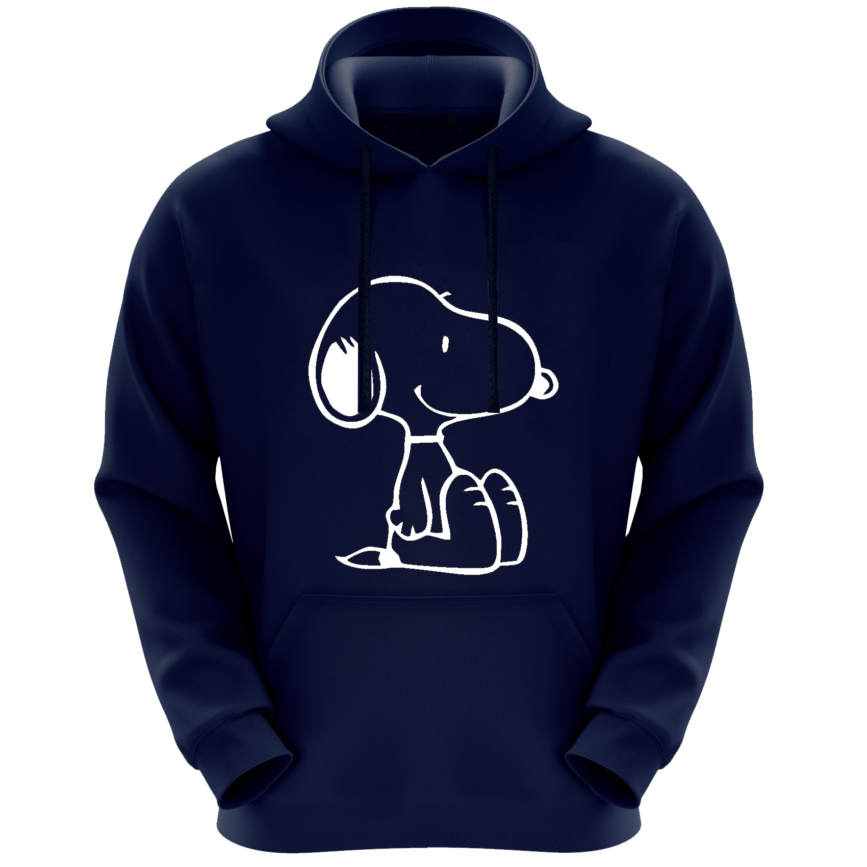 هودی زنانه مدل سگ F268 رنگ سرمه ای