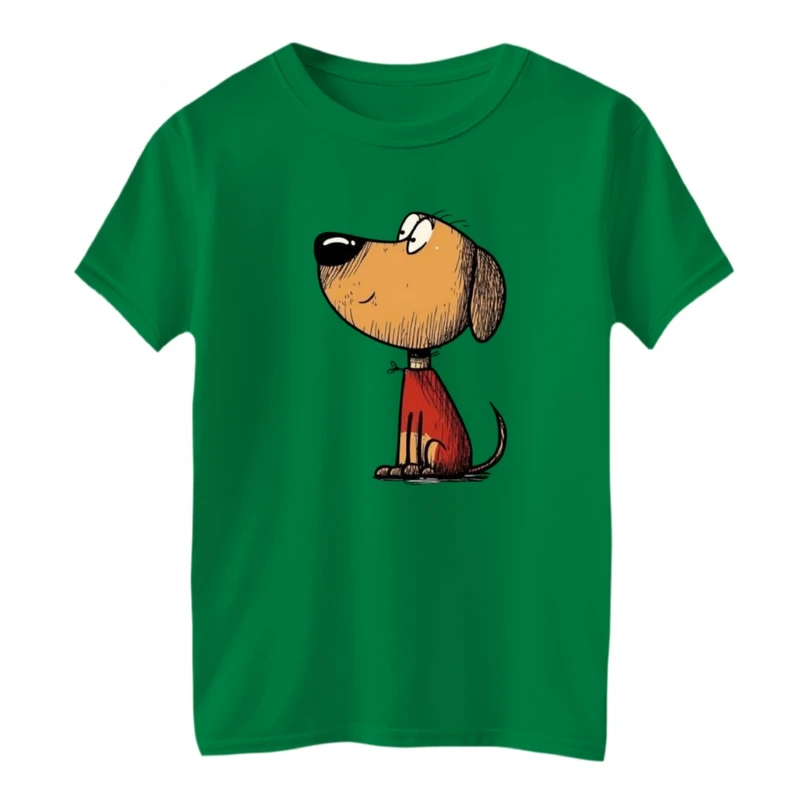 تی شرت آستین کوتاه بچگانه مدل سگ کوچولو