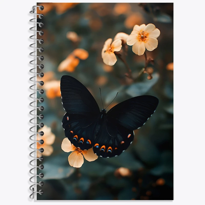 دفتر لغت 50 برگ خندالو طرح پروانه کد F8495