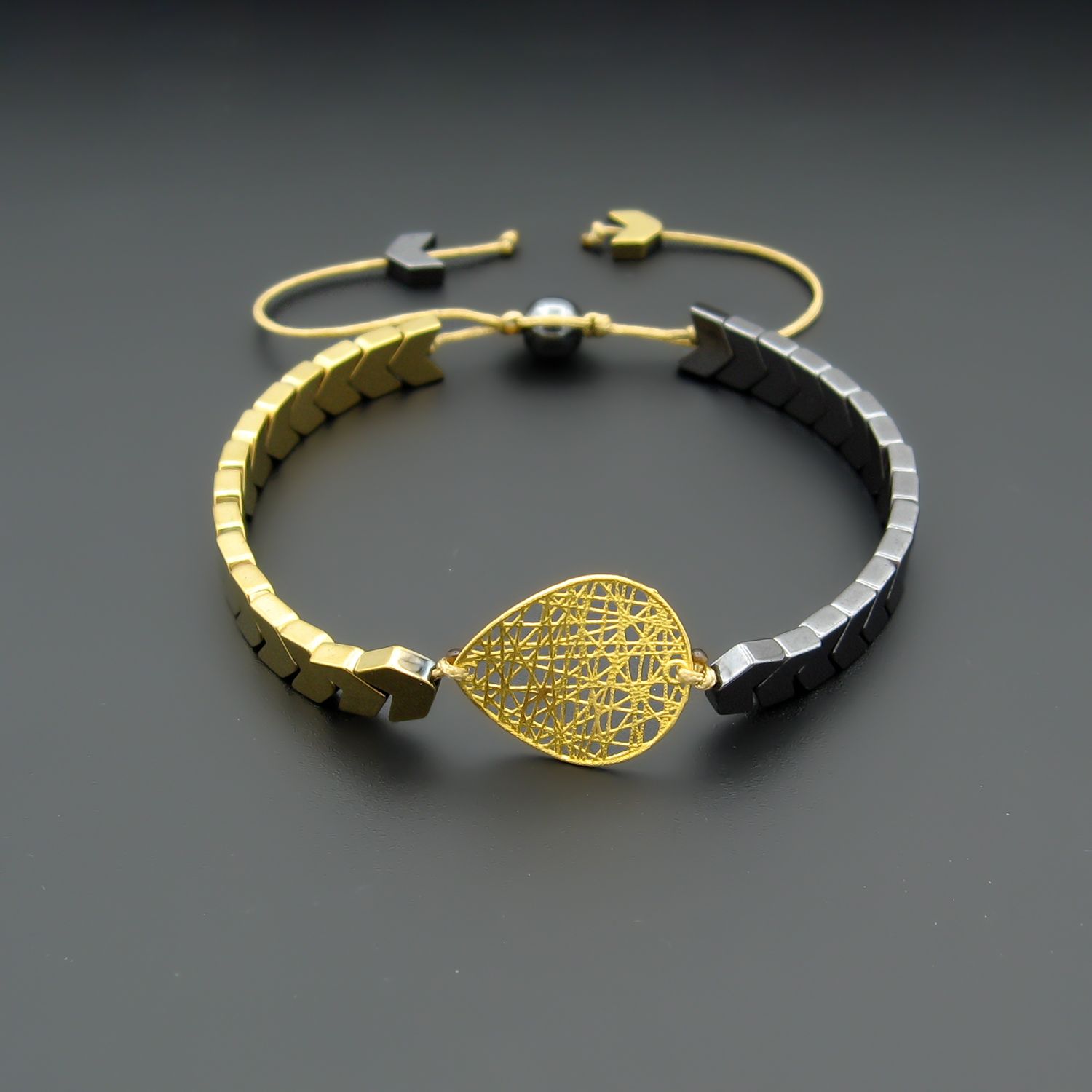 دستبند طلا 18 عیار زنانه کاپانی مدل چیپسی کد kb027 -  - 3